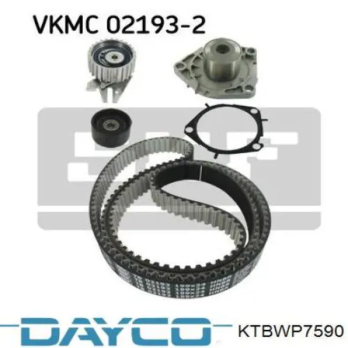 Купить KTBWP7590 Dayco Комплект ГРМ