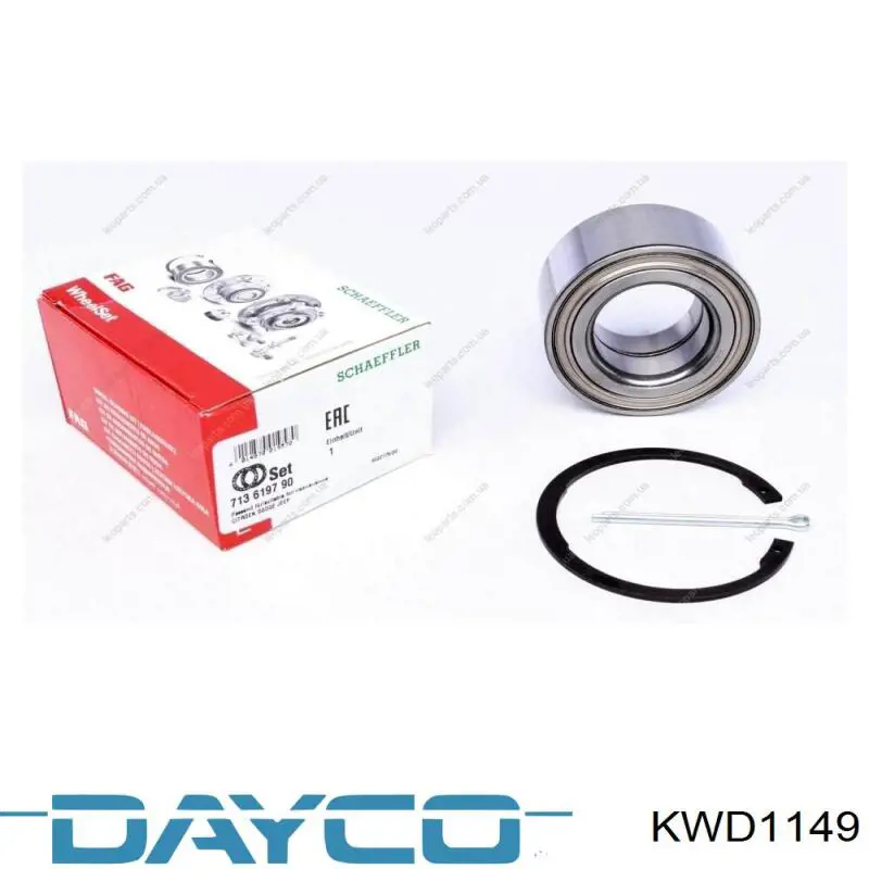Комплект подшипника ступицы колеса Dayco KWD1149 цена, от 25.37 USD