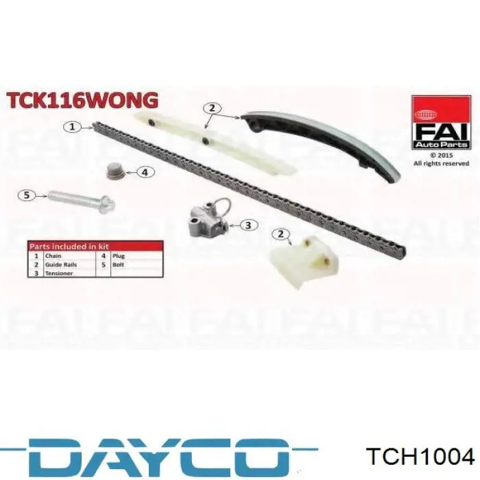 Купить TCH1004 Dayco Цепь ГРМ, распредвала