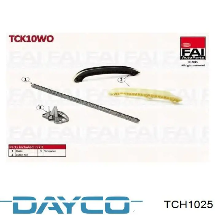 Купить TCH1025 Dayco Цепь ГРМ, распредвала