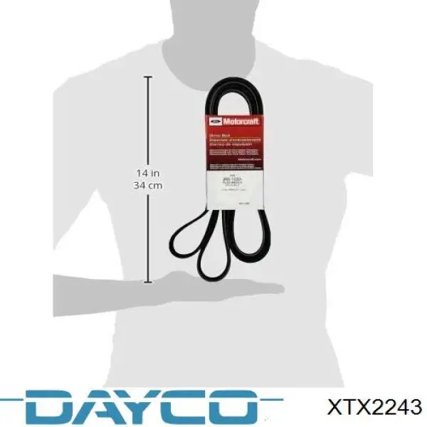 Ремень вариатора Dayco XTX2243 цена, от 56.57 USD