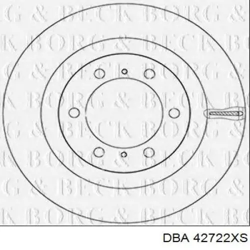 Передние тормозные диски 42722XS DBA
