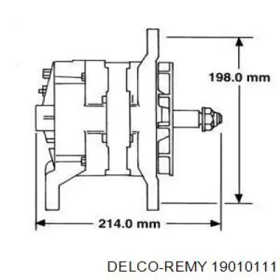 Генератор 19010111 Delco Remy