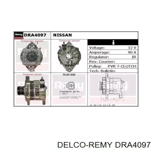 Генератор DRA4097 Delco Remy