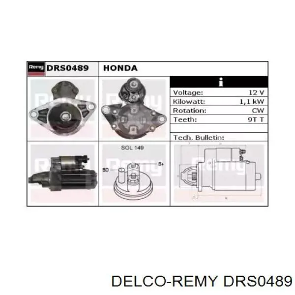 Купить 31200PCXA02 Honda Стартер