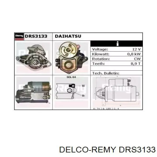 Стартер MRS52612 Magneti Marelli