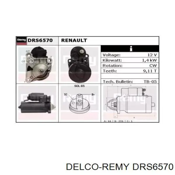 D6RA104 Renault (RVI) стартер