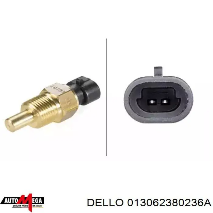 013062380236A Dello/Automega датчик температуры охлаждающей жидкости