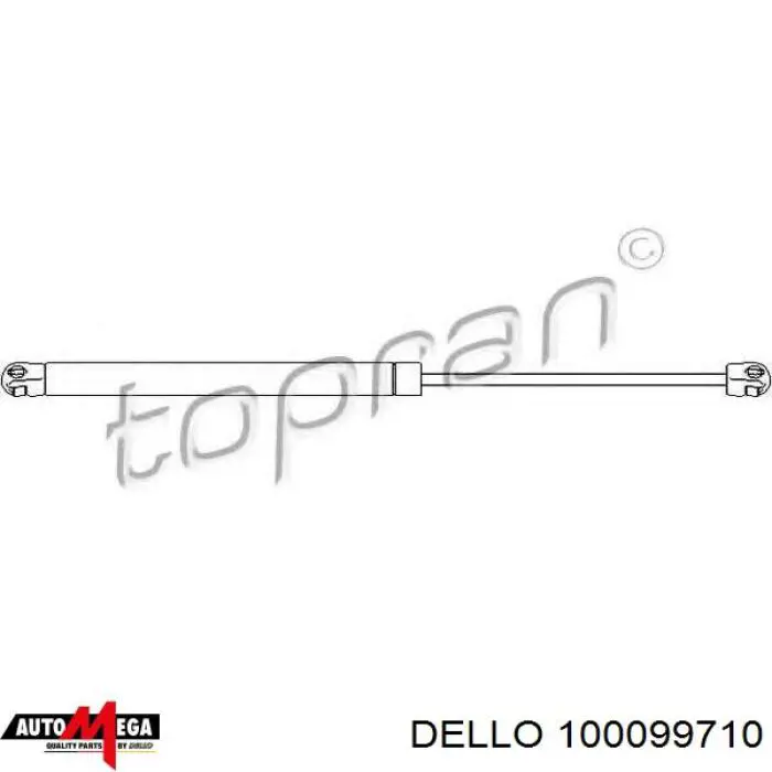 100099710 Dello/Automega амортизатор багажника