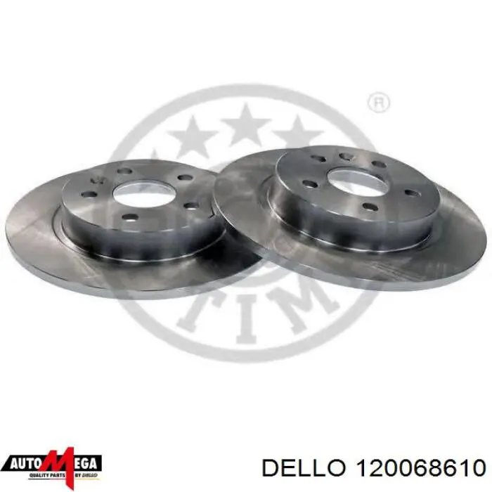 Задний тормозной диск Dello/Automega 120068610 цена, от 42.98 USD
