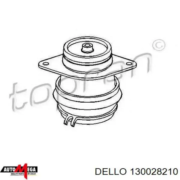 Подушка (опора) двигателя правая задняя 130028210 Dello/Automega