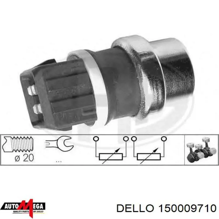150009710 Dello/Automega датчик температуры охлаждающей жидкости
