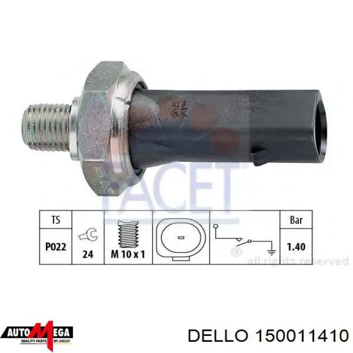 Манометры (указатель давления масла) Dello/Automega 150011410 цена, от 3.99 USD