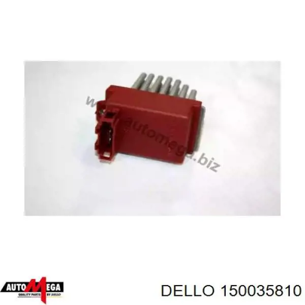 Резистор (сопротивление) вентилятора печки (отопителя салона) DELLO 150035810