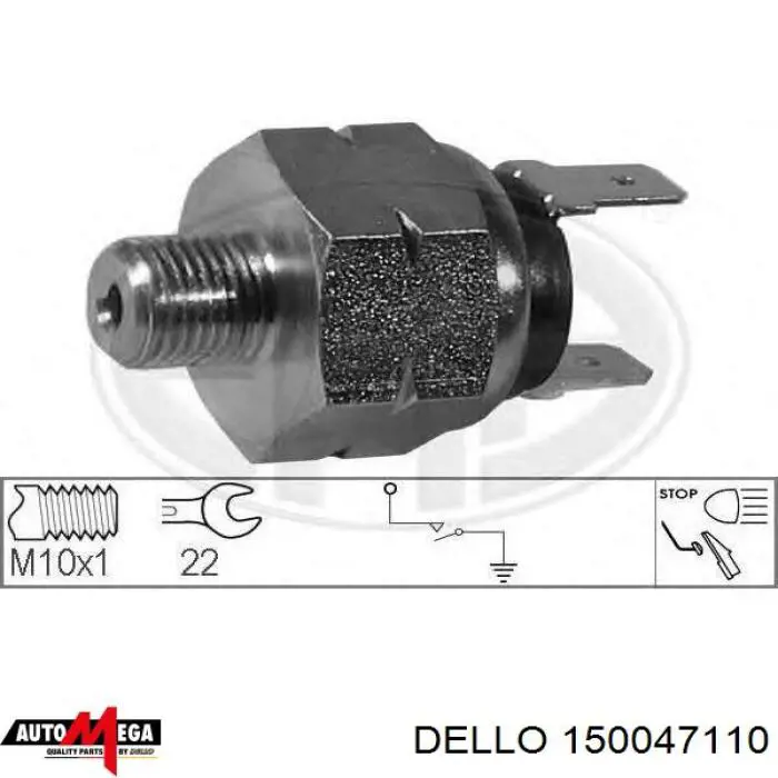 Датчик включения стопсигнала 150047110 Dello/Automega