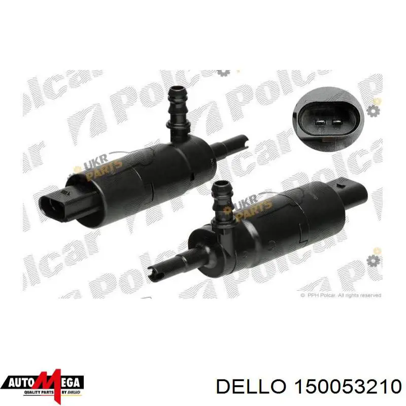 Насос-мотор омывателя фар Dello/Automega 150053210