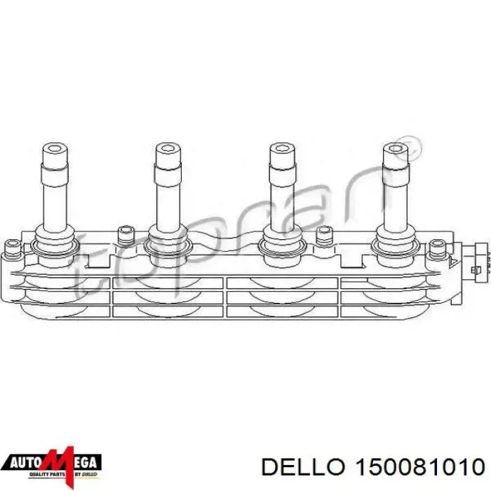 Катушка зажигания 150081010 Dello/Automega