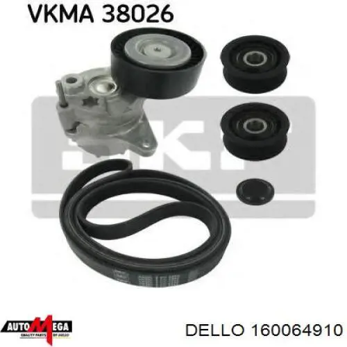 Паразитный ролик приводного ремня Dello/Automega 160064910 цена, от 7.45 USD