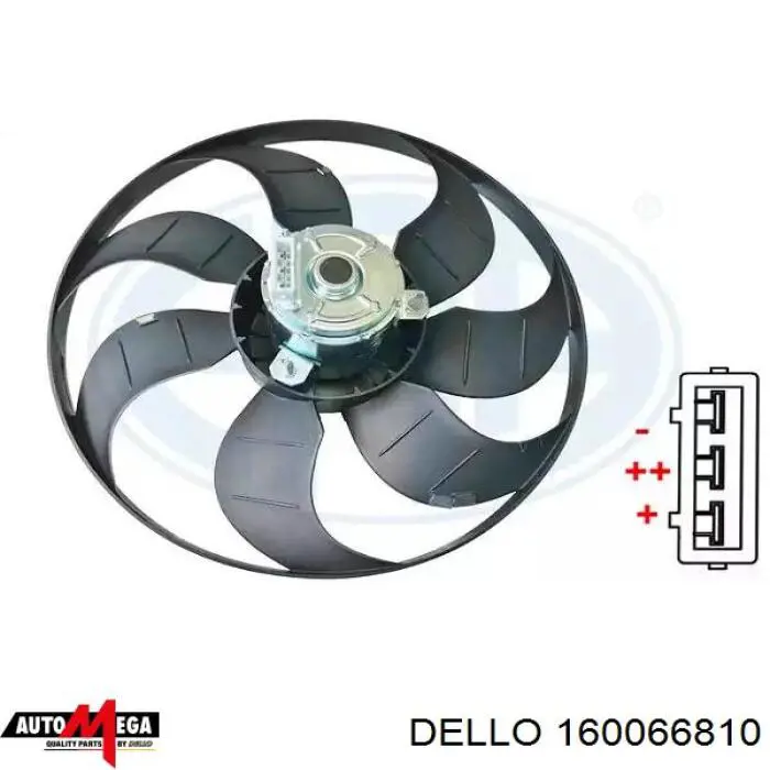 Электровентилятор охлаждения в сборе Dello/Automega 160066810 цена, от 37.60 USD