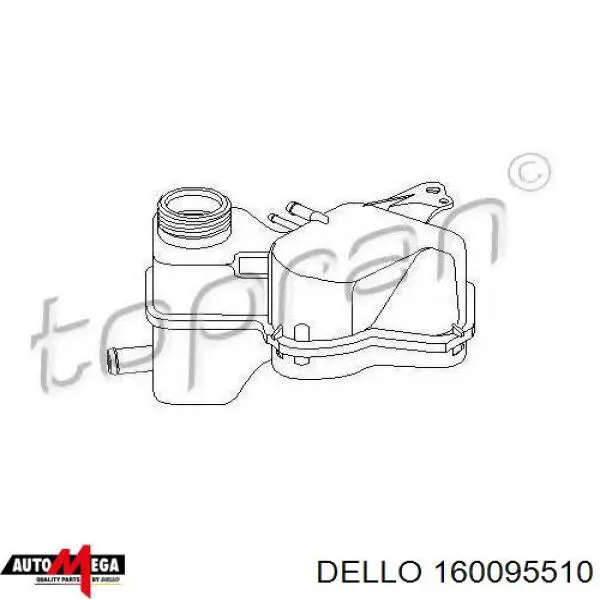 Бачок системы охлаждения 160095510 Dello/Automega