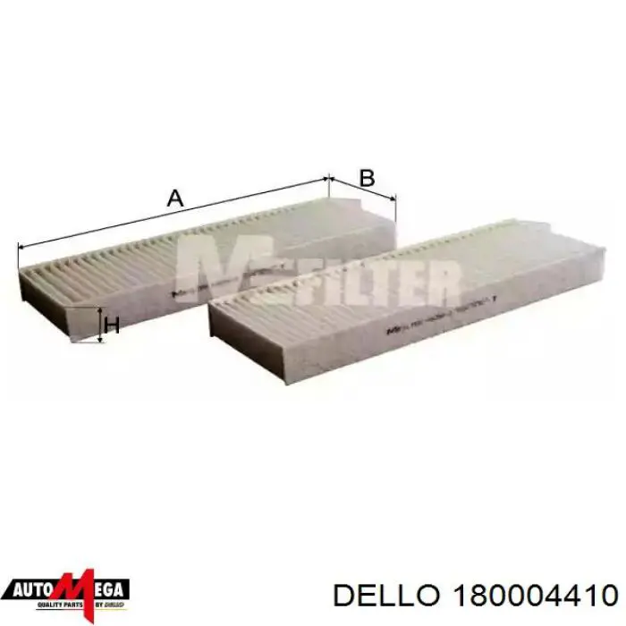 Фильтр салона 180004410 Dello/Automega