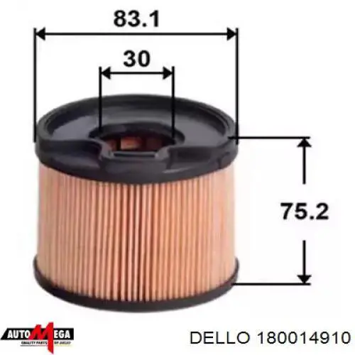 Фильтр тонкой очистки топлива Dello/Automega 180014910 цена, от 6.12 USD