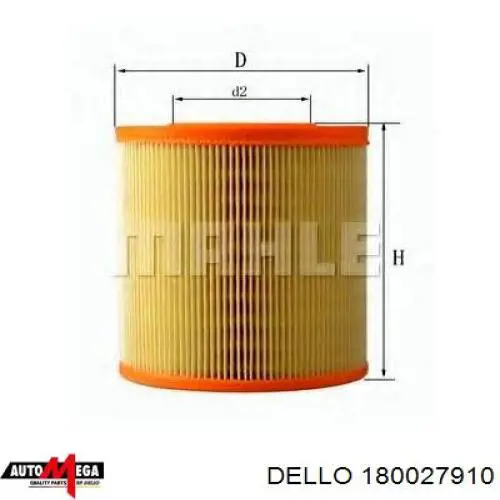 180027910 Dello/Automega воздушный фильтр