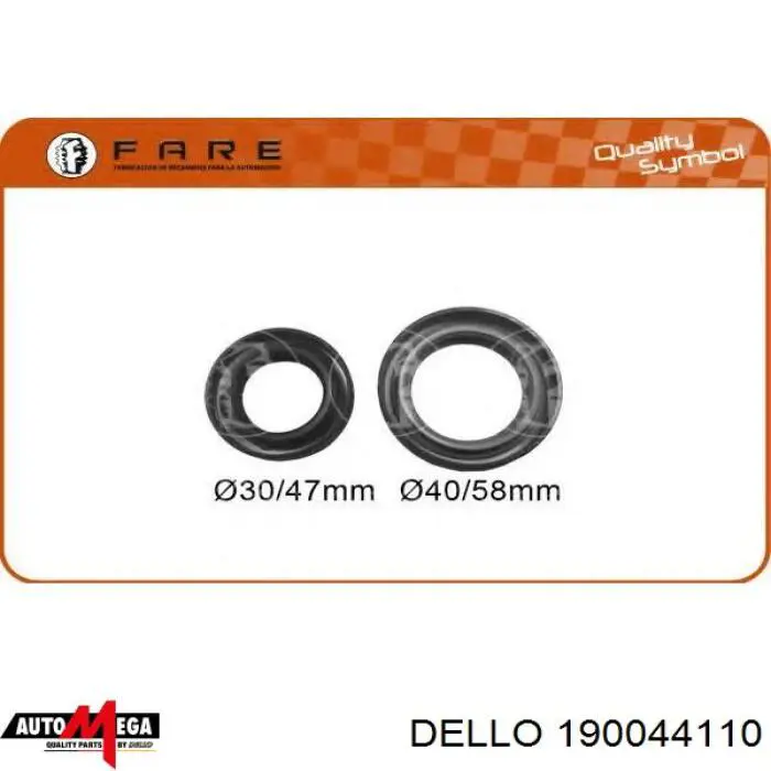 Сальник полуоси переднего моста правой Dello/Automega 190044110 цена, от 4.55 USD