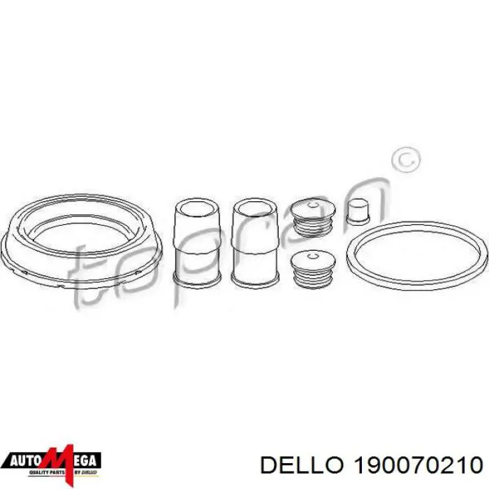 Ремкомплект тормозной системы Dello/Automega 190070210 цена, от 5.30 USD