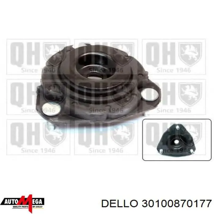 Опора стойки амортизатора переднего Dello/Automega 30100870177 цена, от 17.55 USD