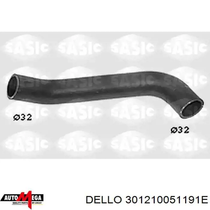 Шланг радиатора, нижний Dello/Automega 301210051191E цена, от 6.58 USD