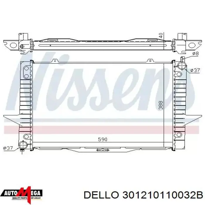 Купить 301210110032B Dello/Automega Автомобильный термостат