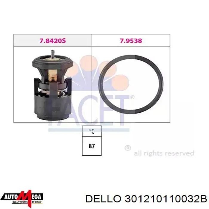 Термостат в корпусе Dello/Automega 301210110032B цена, от 7.52 USD