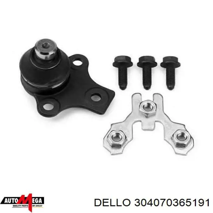 304070365191 Dello/Automega Палец шаровой нижний