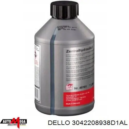 3042208938D1AL Dello/Automega шланг гур высокого давления от насоса до рейки (механизма)