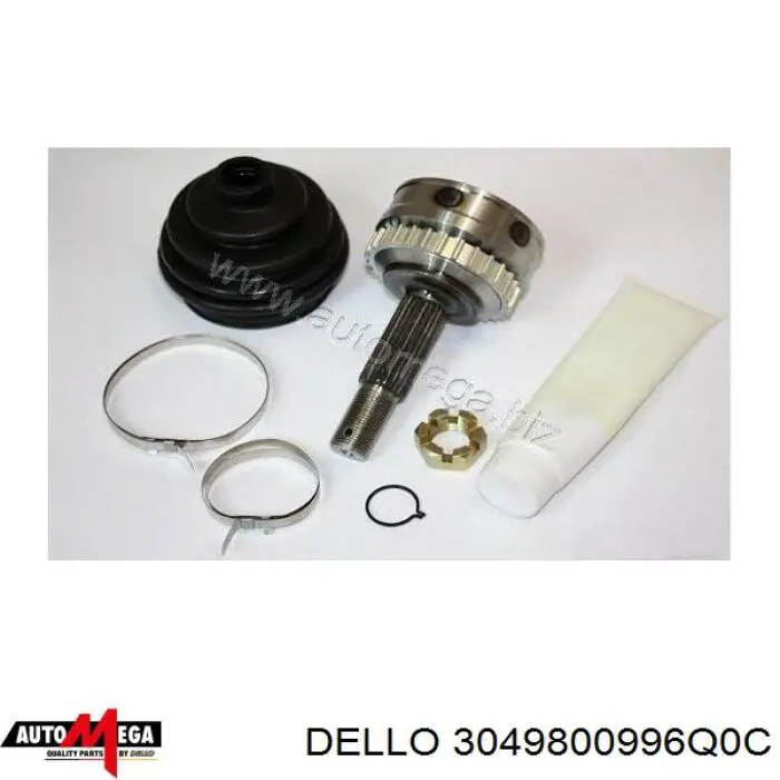 3049800996Q0C Dello/Automega шрус наружный передний