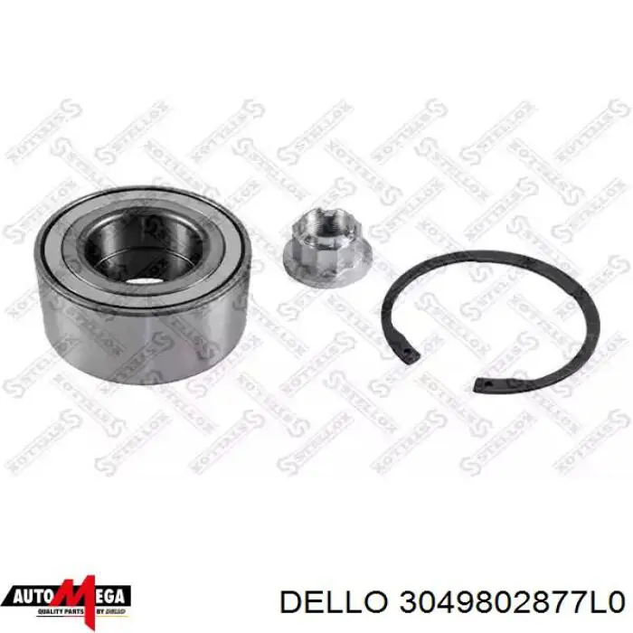 3049802877L0 Dello/Automega Подшипник ступицы передней и задней
