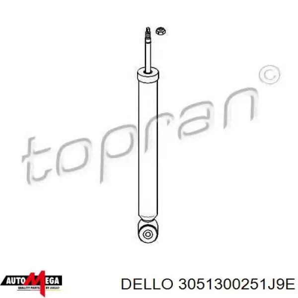 Купить 3051300251J9E Dello/Automega Амортизатор задней подвески