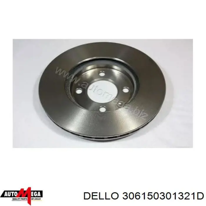 Передние тормозные диски 306150301321D Dello/Automega