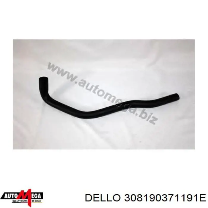 308190371191E Dello/Automega шланг радиатора отопителя (печки, подача)