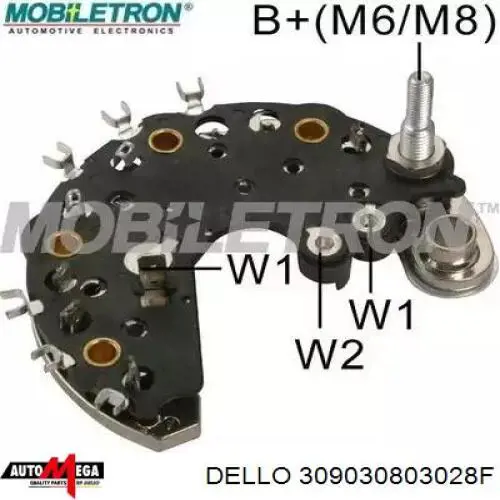 309030803028F Dello/Automega Реле-регулятор напряжения