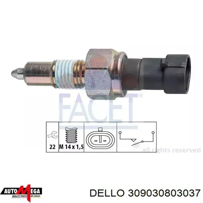 Реле зарядки генератора Dello/Automega 309030803037 цена, от 6.32 USD