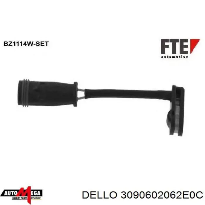 3090602062E0C Dello/Automega датчик износа тормозных колодок передний