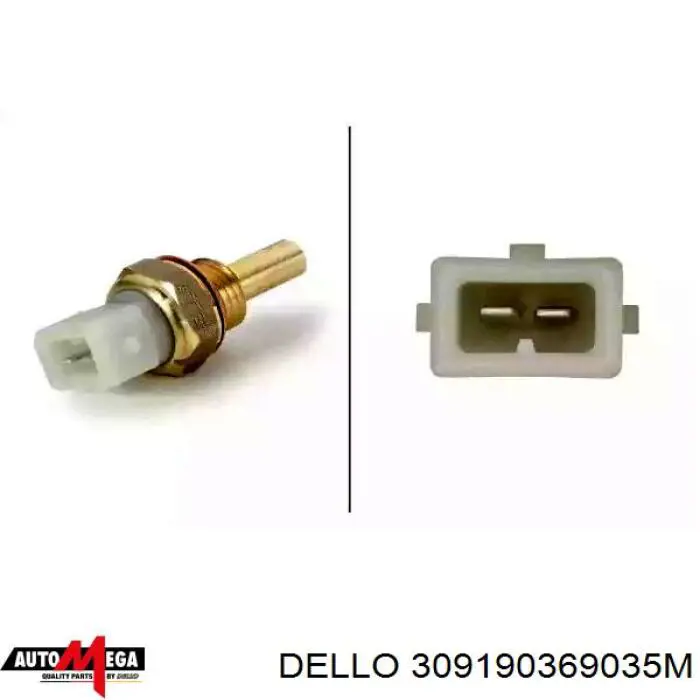 Датчик температуры охлаждающей жидкости, на приборе Dello/Automega 309190369035M