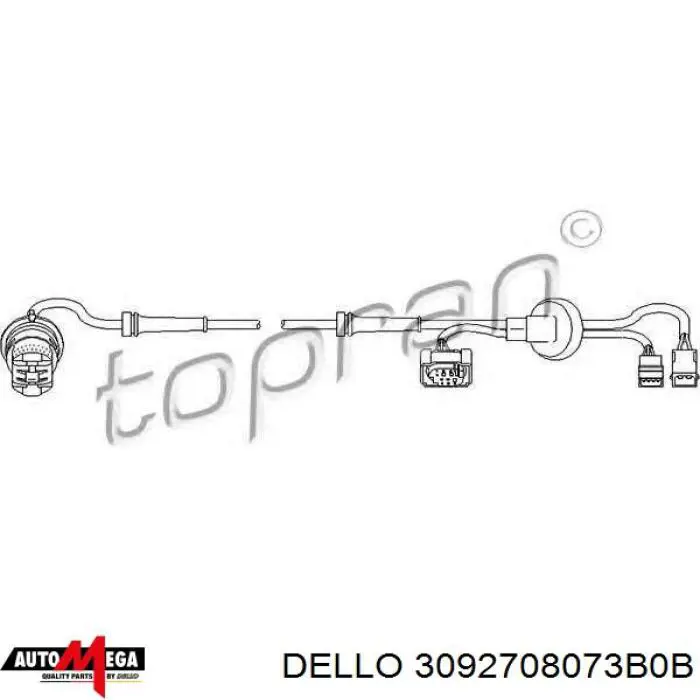 3092708073B0B Dello/Automega Датчик АБС (ABS) задний