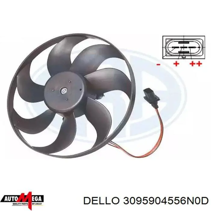 3095904556N0D Dello/Automega Вентилятор радиатора