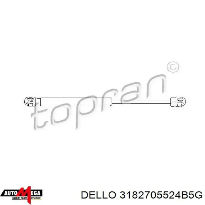 3182705524B5G Dello/Automega Амортизатор крышки багажника
