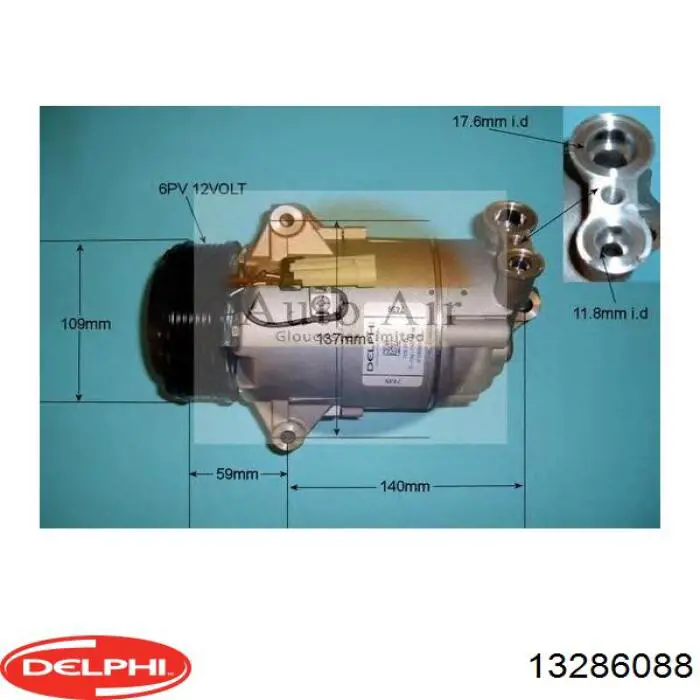 Купить 13286088 Delphi Компрессор климатической установки
