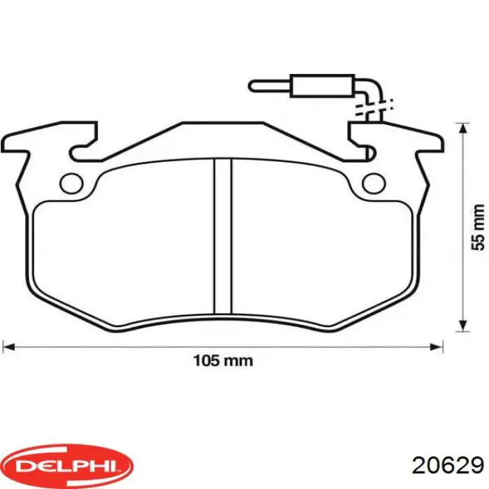 Колодки Delphi 20629 цена, от 27.69 USD