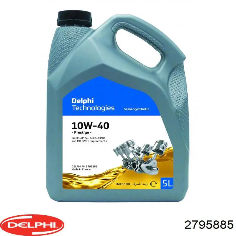 Моторное масло Delphi PRESTIGE 10W-40 Полусинтетическое 5л (2795885)